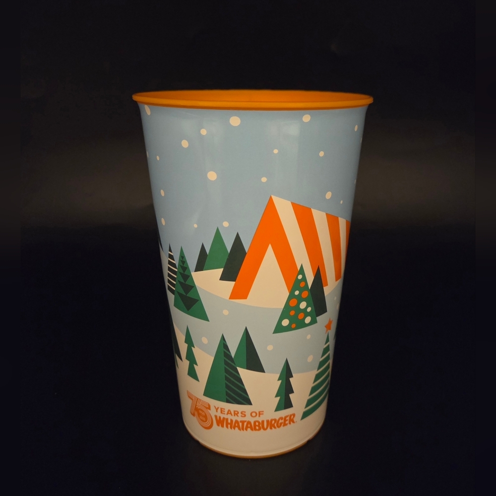 Whataburger 75th Anniversary 32oz. Collectible Cup With Reusable Lid